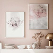 Zestaw plakatów - 40x50 cm pastelowe kwiaty