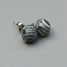 Dots - Black and white /alloys collection/ - sztyfty