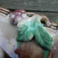 MAJOLIKA 3D ciekawa PATERA * ceramika * miska * kiście winogron