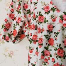 Letnia sukienka mini w róże L