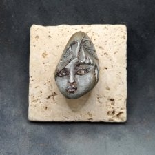 ASTRA fresk rzeźba naturalna Dusze Kamieni Stone Soul miniatura obraz 3d