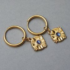 Alloys Collection Coins /sapphire/ - kolczyki