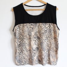 PLUS SIZE bluzka zwierzęcy print