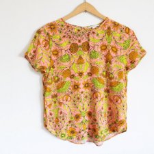 owocowa bluzka vintage H&M