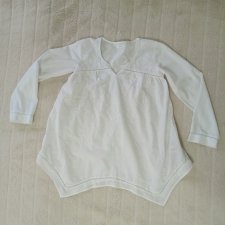 NEXT* biała haftowana bluzka dla dziewczynki 10 lat, 140 cm