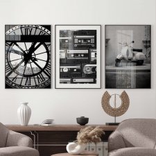 Zestaw plakatów - 30x40 cm czarno białe fotografie