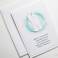 Kartka Ślubna - Miłość w swej prostej...