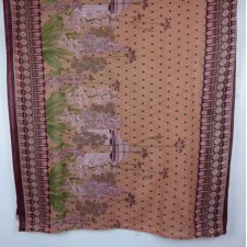 duży indyjski szal dupatta 220 x 100 cm