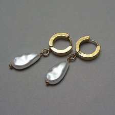 Pearls /white/ perły vol. 14 - kolczyki