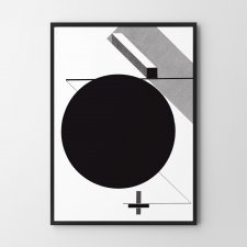 Plakat geometria koła - format 30x40 cm