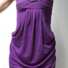 Sukienka wieczorowa Zara, 38 M, fiolet, zamki, dzianina