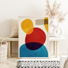 Plakat kolorowa Abstrakcja  40x50 cm