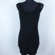 mała czarna sukienka mini jersey / S