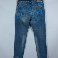 Calvin Klein Jeans dżinsy hafty / 30 pas 76 cm