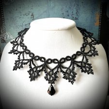 Naszyjnik Black Snowflakes