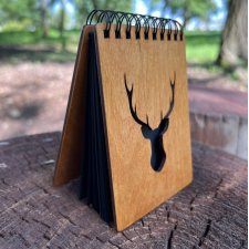 WYPRZEDAŻ Drewniany notatnik "Mini Deer"  - Breidon