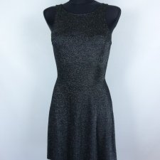 Divided by H&M czarno srebrna sukienka / 36 - S
