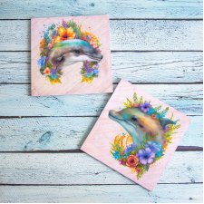 Para podkładek delfinki  - nowe