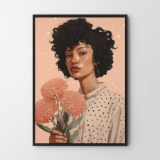 Plakat Dziewczyna portret kolor 30x40 cm