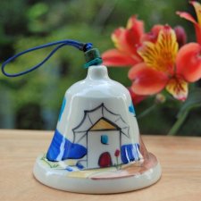 Dzwonek ceramiczny, Grecja, ceramika ręcznie malowana