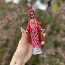 Matka Boska Meksykańska Santa Muerte Pink Panther