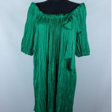 Planet gnieciona sukienka mini green 14 / 40