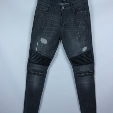 BOOHOO Man spodnie jeans przetarcia / 34 regular