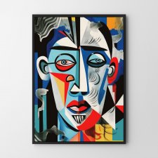 Plakat Abstrakcyjny portret - format 30x40 cm