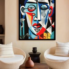 Plakat Abstrakcyjny portret - format 61x91 cm