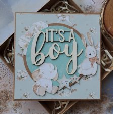 Kartka na baby shower dla chłopca