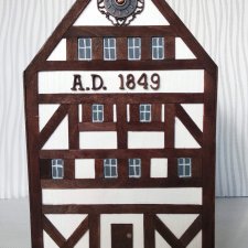 Podpórka do książek - A.D. 1849. dekoracja, prezent.