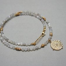 Kamień słoneczny /choker/ vol. 6 grey - Szlachetna kolekcja