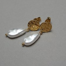 Pearls /white/ perły vol. 19  - kolczyki