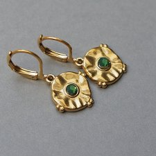 Alloys Collection Coins /Green/ - kolczyki