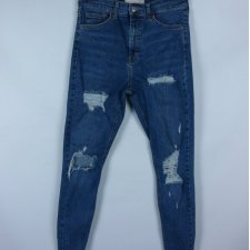 Topshop Jamie skinny jeans dziury dżins W28 L32
