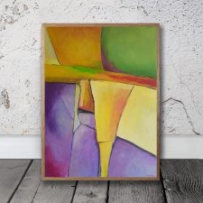 Abstrakcja-obraz ręcznie malowany