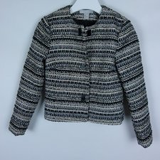 H&M grubszy żakiet ze złotą nicią / 32 - XXS