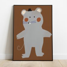 Plakat Plakat 50 x 70 cm Baby mouse