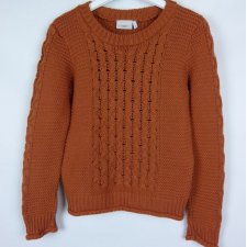 New Look ceglasty sweter akryl 14 / 40