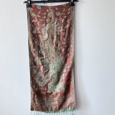 Jedwabny szal Lorenzo Cana premium wzory paisley ornamenty