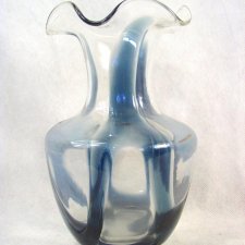 szklany wazon-szkło handmade-vintage