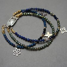 Lapis, hematyt, szafir, spinel /trio/ - Szlachetna kolekcja