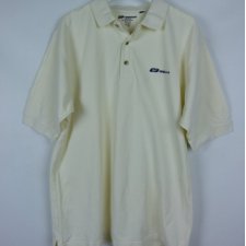 Reebok vintage koszulka polo bawełna ecru / L