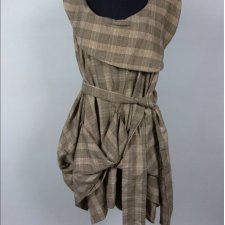 Jolaby asymetryczna sukienka z paskiem / one size