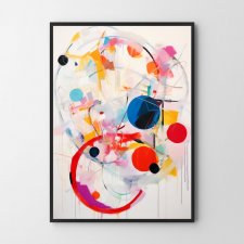 Plakat Kosmicznie kolorowa Abstrakcja - format 30x40 cm