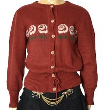 PEREŁKA VINTAGE UNIKATOWY SWETER LATA  80 90 S M