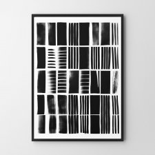 Plakat biało-czarny - format A4