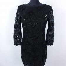 Warehouse sukienka mini koronka cekiny - 12 / 40  - M
