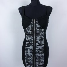 Crafted sukienka mini dziury zip / 10 - 36