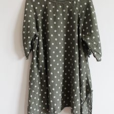 włoska Tunika bluzka PLUS SIZE khaki